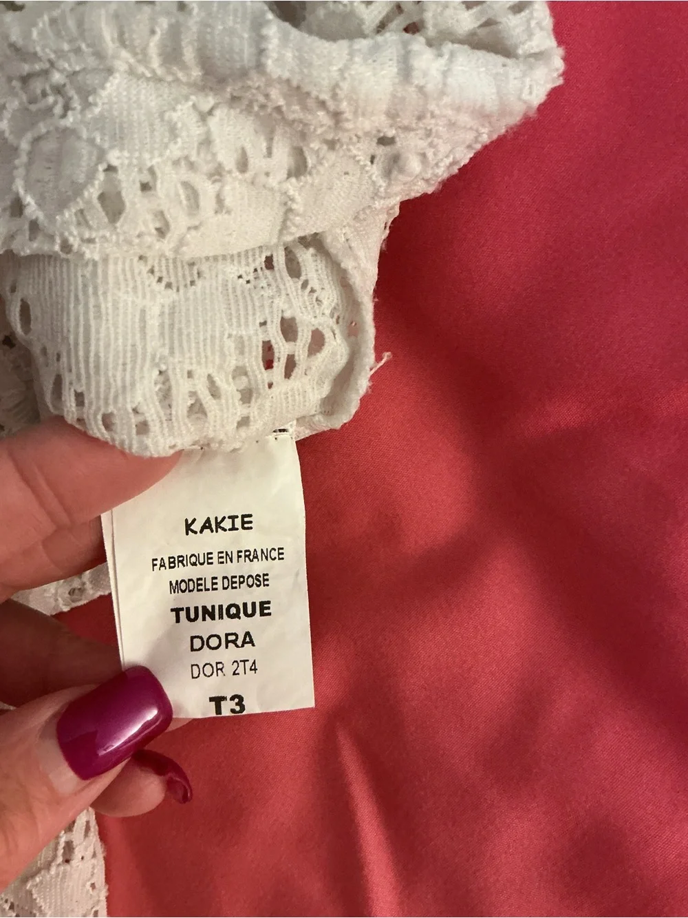 White Lace Eyelet V-Neck Short Sleeve Cover Up Top - T3 or US 8/10